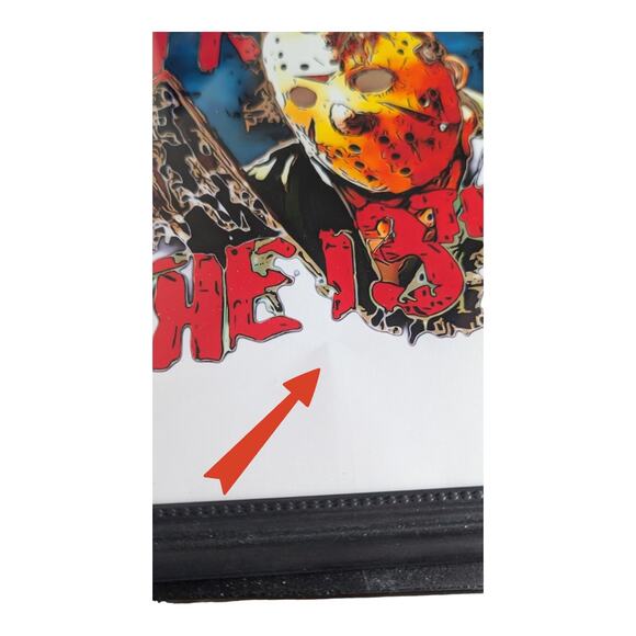 Friday The 13th Wall Art Home Decor Game Room Office Brand New Frame Included - Picture 4 of 9